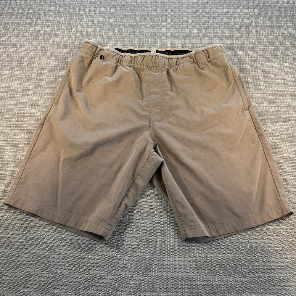 Voyager Tan Shorts men's Size 34 with elastic waistband